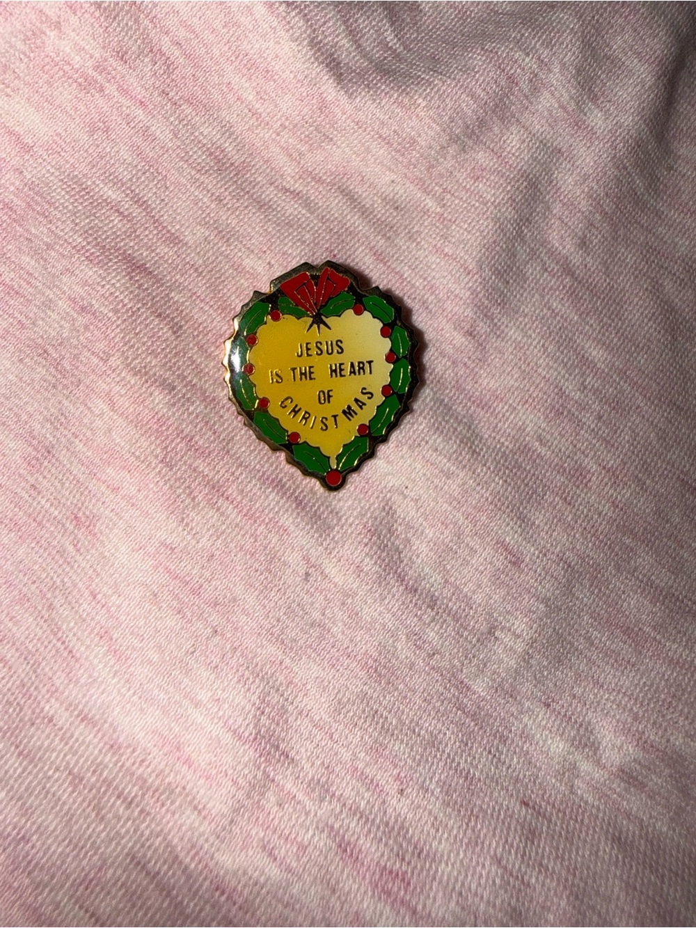 Women’s Christmas Sweater with Holiday Pin
